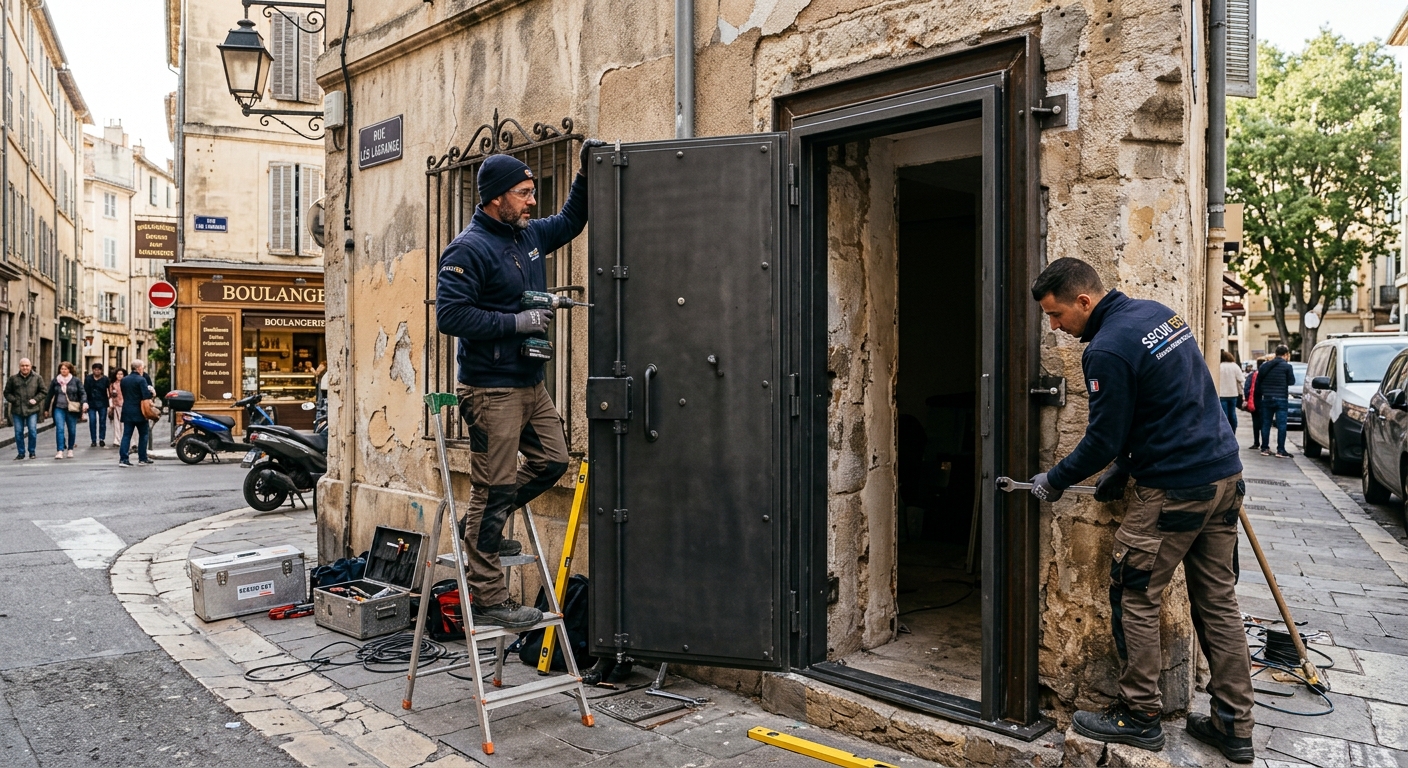 Couverture de l'article : Intervention d'urgence ! Nos équipes posent une porte anti-squat en 2h chrono à Marseille centre